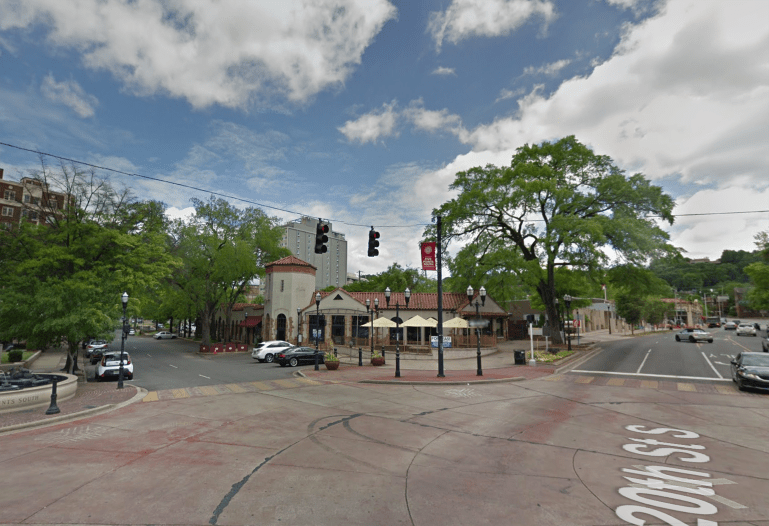 Google maps five points south